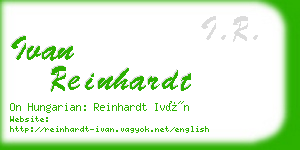 ivan reinhardt business card